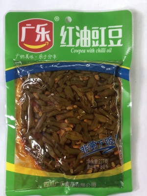 Фасоль зеленая в масле чили 227гр*20 红油豇豆 